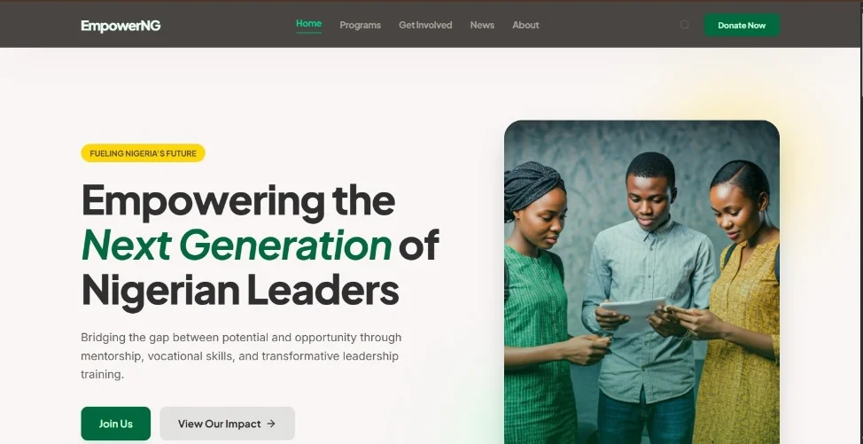 EmpowerNG NGO website